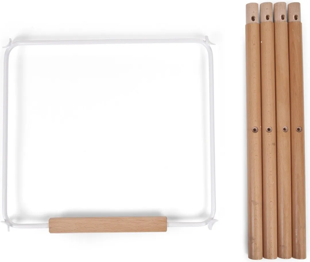 Childhome Evolu Extra Set Lange Poten + Voetsteun - 90cm - Naturel Wit
