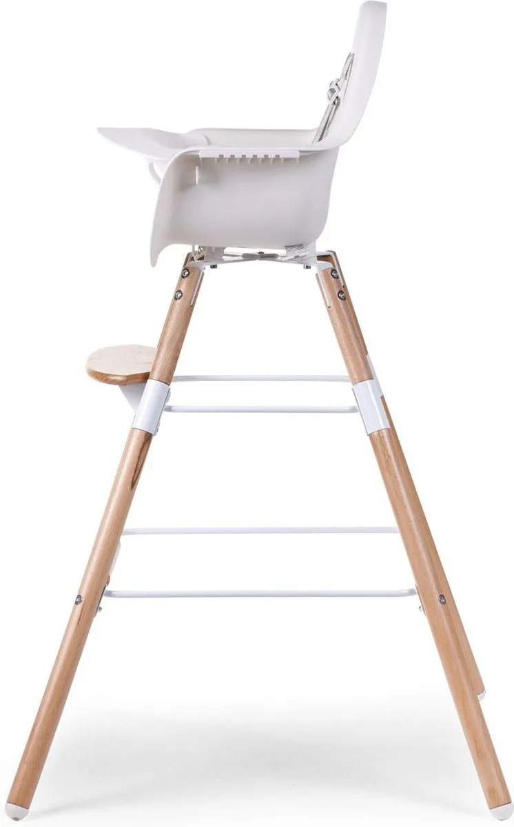 Childhome Evolu Extra Set Lange Poten + Voetsteun - 90cm - Naturel Wit