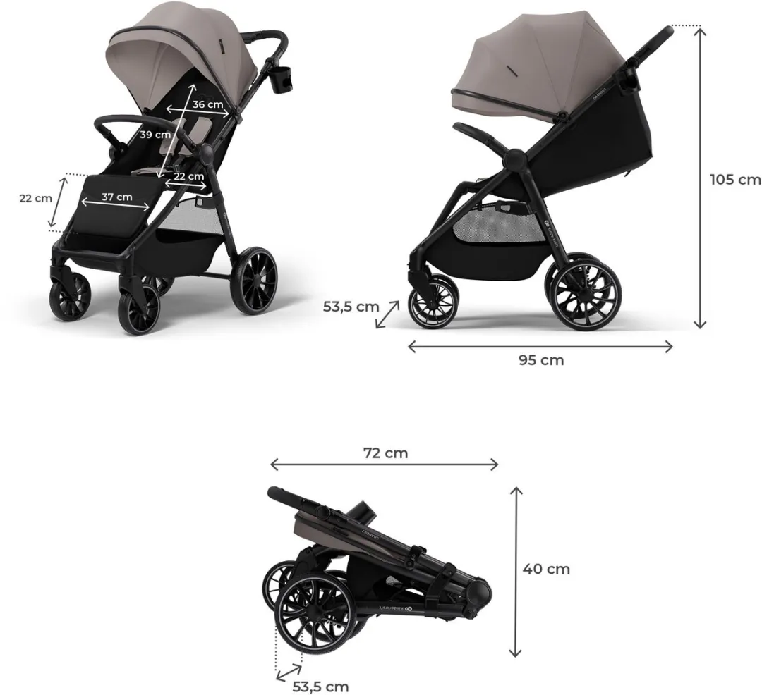 KinderKraft GRANDE 2 Buggy - Beige
