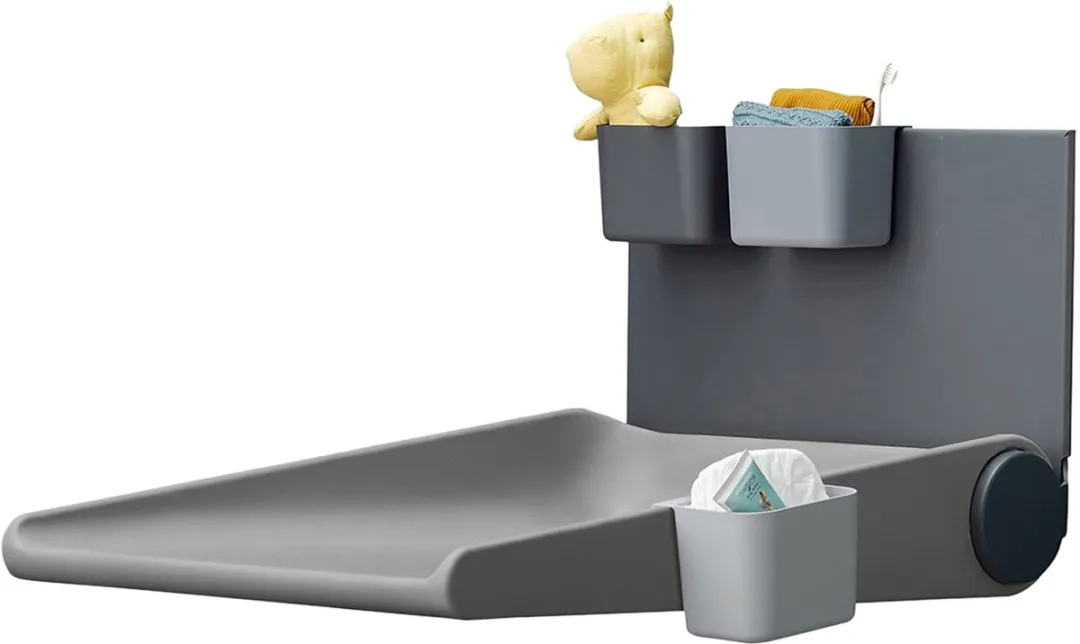 Leander Wally Wandcommode - Dusty Grey met 3 Organizers - afbeelding 4 van 4