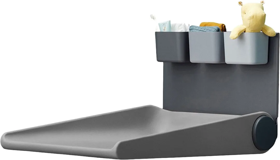 Leander Wally Wandcommode - Dusty Grey met 3 Organizers - afbeelding 3 van 4