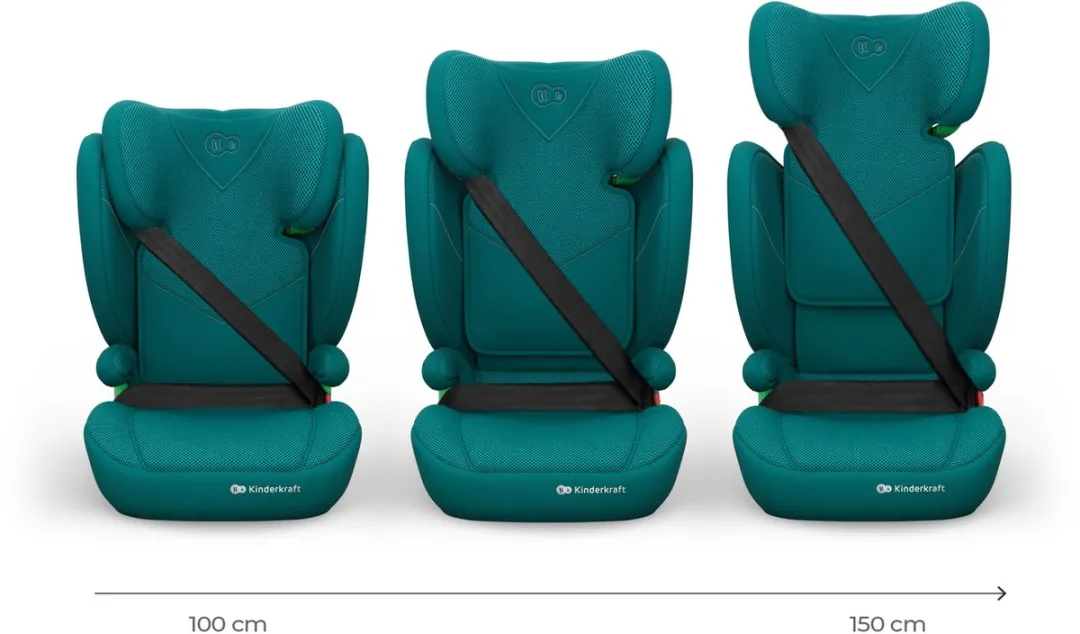 KinderKraft JUNIOR FIX 2 PLUS Autostoeltje 100-150cm - Groen