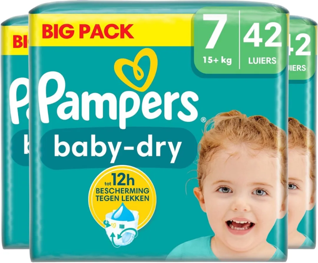 Pampers Baby-Dry Luiers Maat 7 132 Stuks