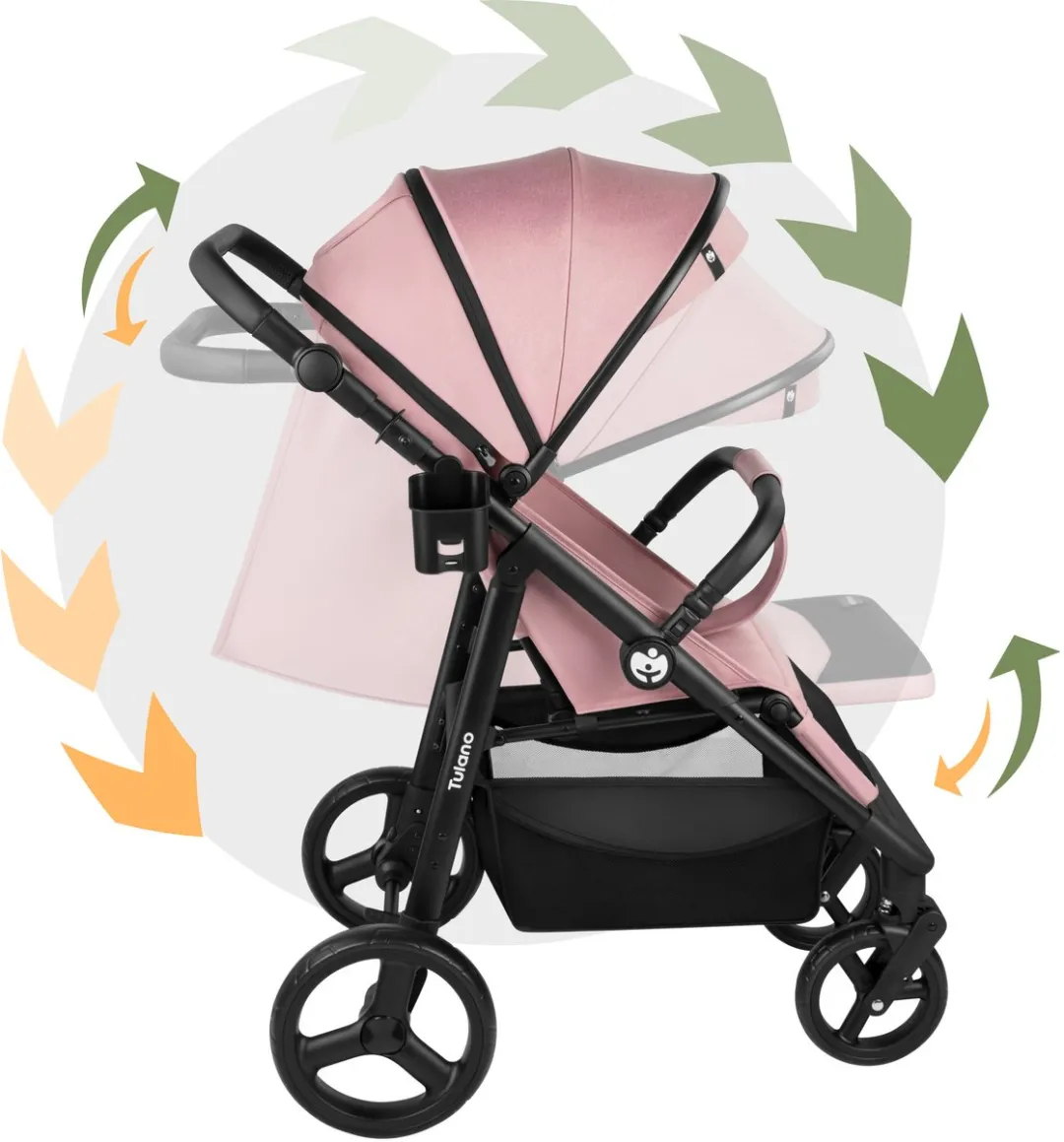 Tulano Avignon 35 Kinderwagen - Roze