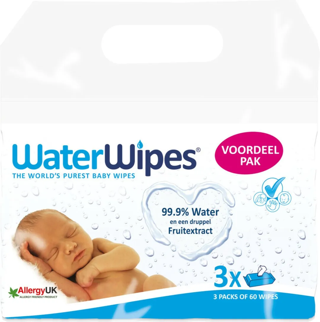 WaterWipes Billendoekjes 180 Stuks