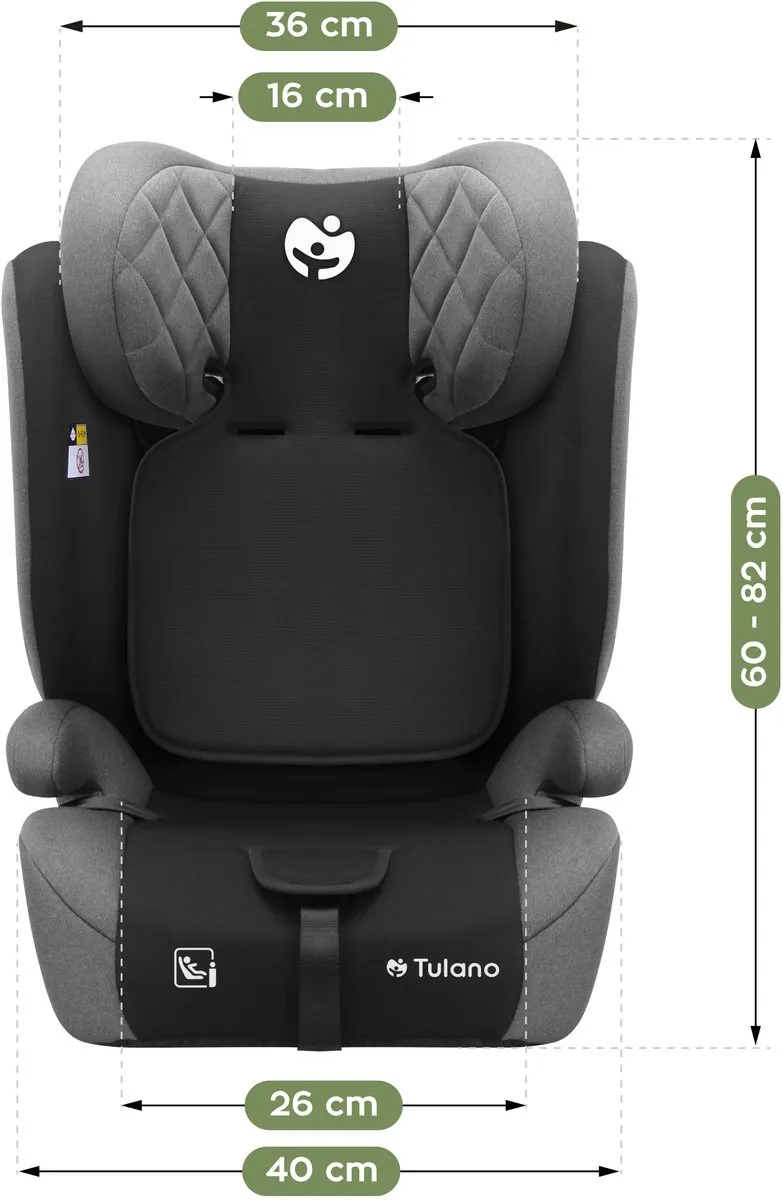 Tulano Zooma 25 Autostoel - Grijs/Zwart