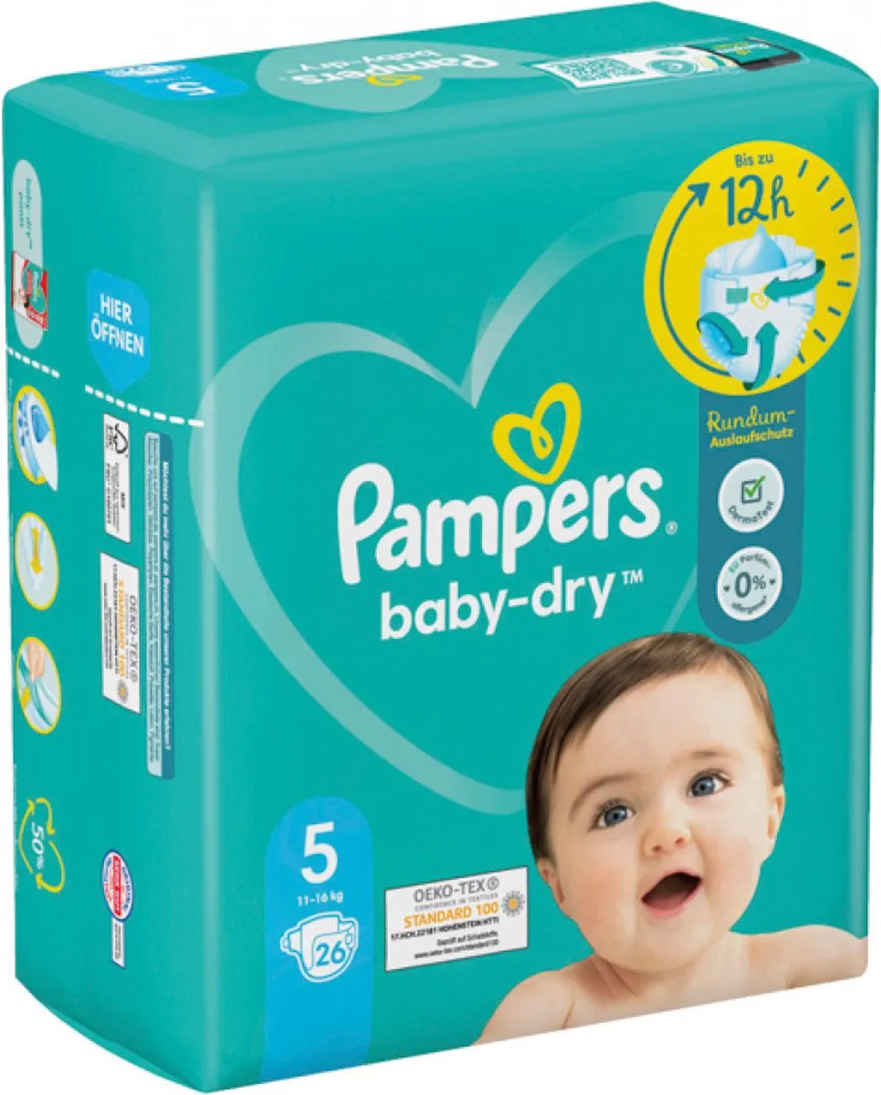 Pampers Baby Dry Luiers Maat 5 Junior 11-23kg