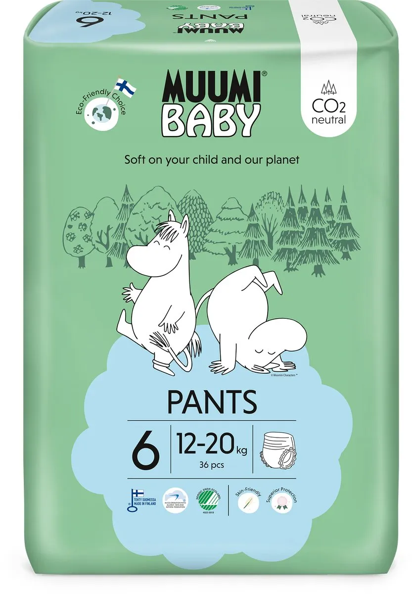 Muumi Baby Eco Luierbroekjes Maat 6 - 180 Stuks