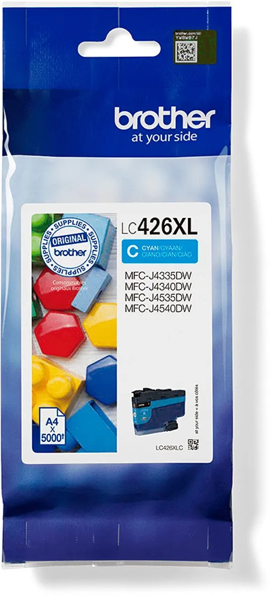 Brother LC426XLC Inktcartridge Zwart - 5000 pagina's