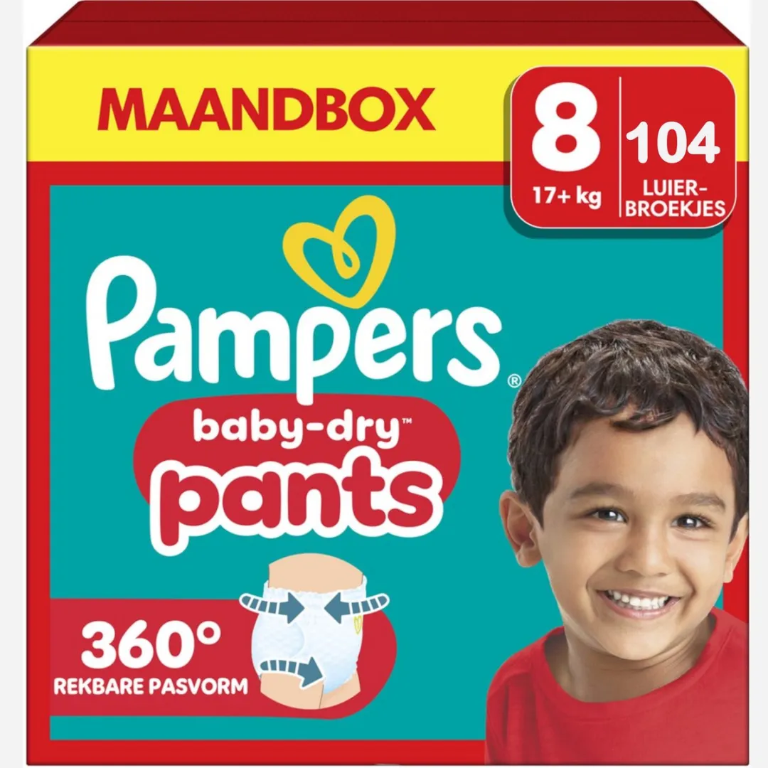 Pampers Baby-Dry Pants Maat 8
