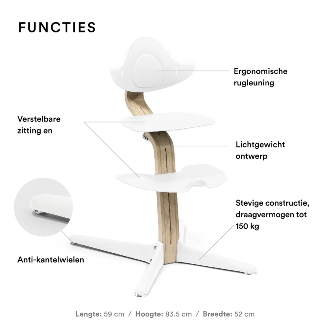 Stokke Nomi Stoel - White - 150 kg