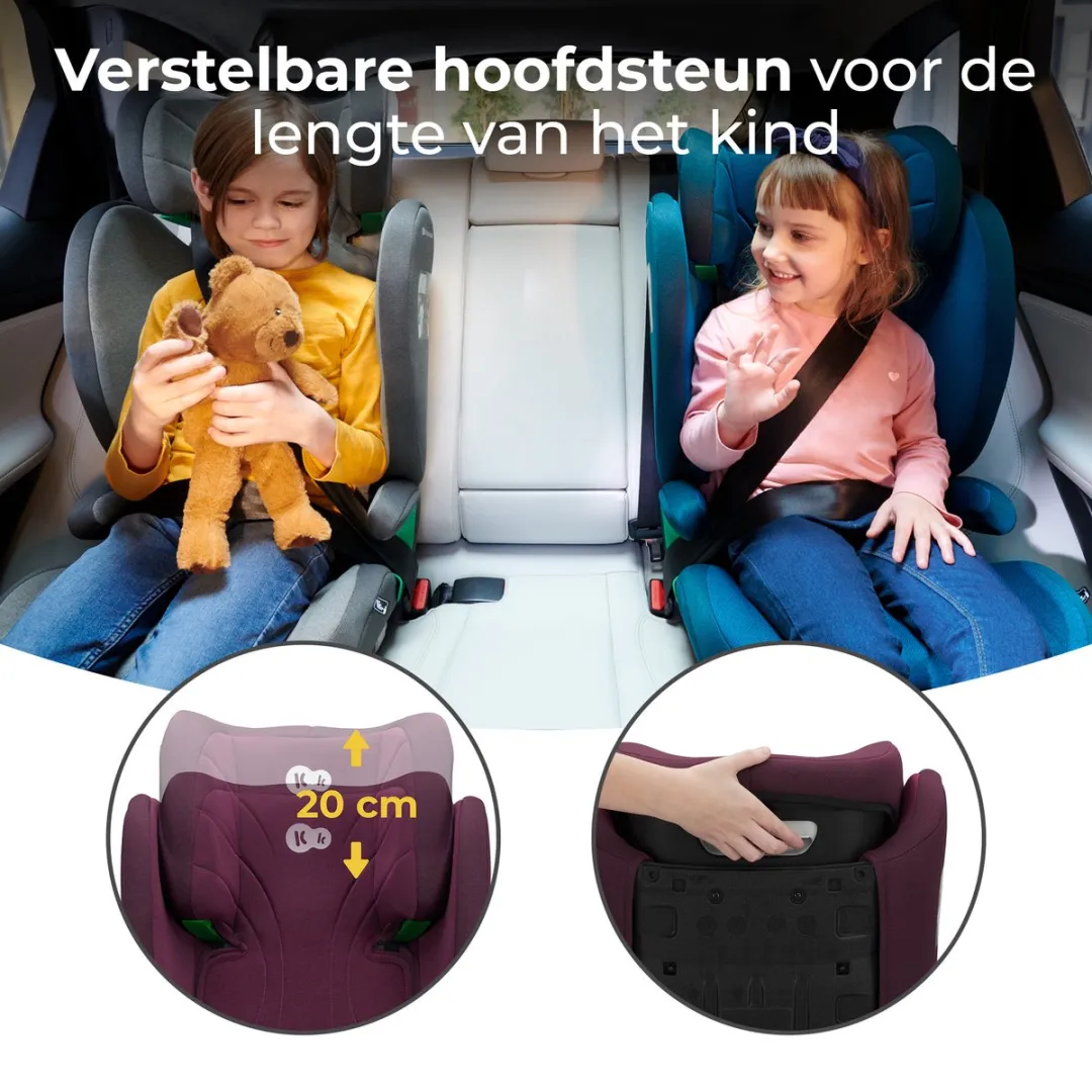 KinderKraft JUNIOR FIX 2 I-SIZE Autostoel 100-150cm - Rood