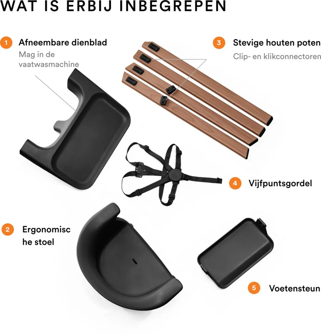 Stokke Clikk Kinderstoel - Black