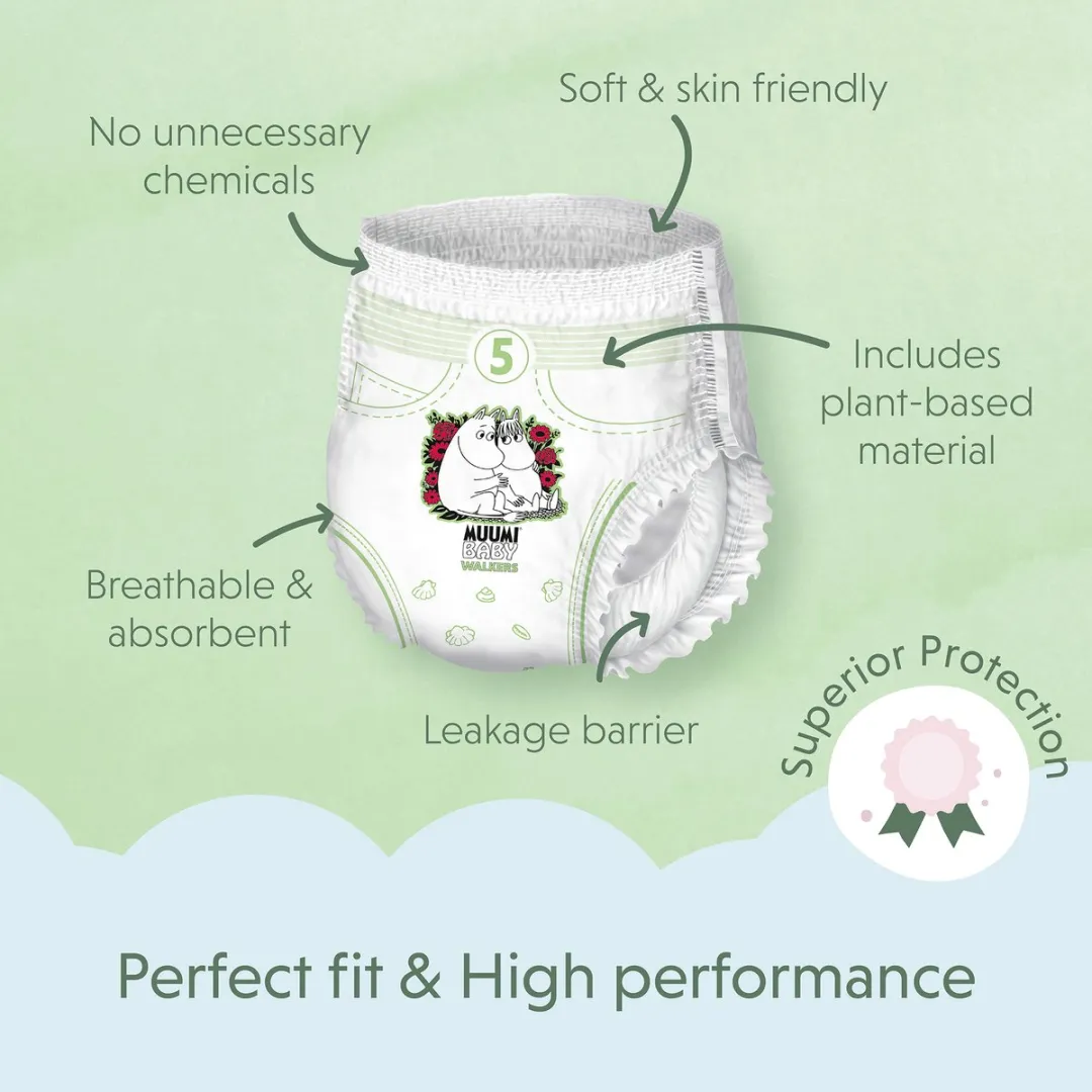 Muumi Baby Eco Luierbroekjes Maat 5 190 Stuks