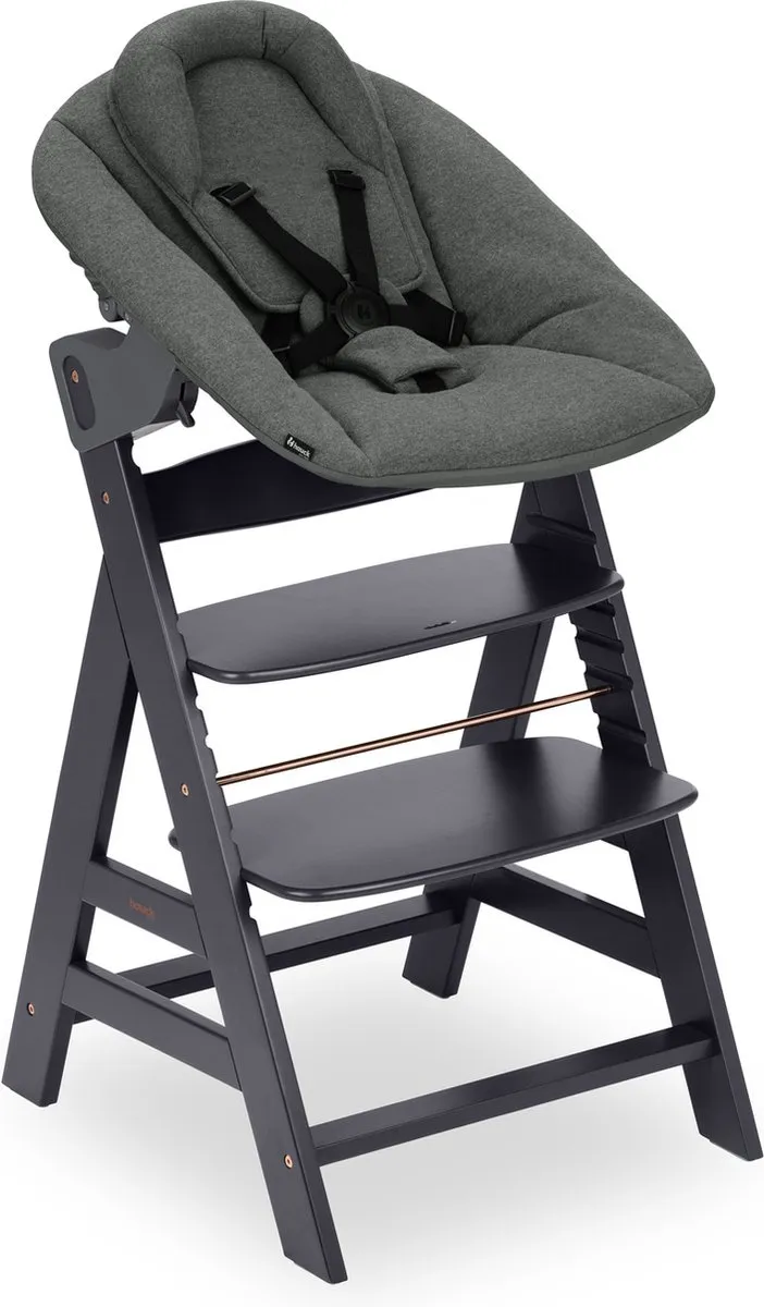Hauck Alpha Kinderstoel Dark Grey - Newborn Set