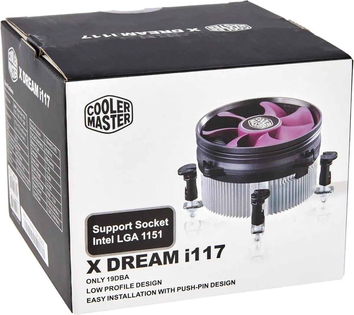 Cooler Master X Dream i117 CPU Koeler - RR-X117-18FP-R1 Paars - afbeelding 6 van 6