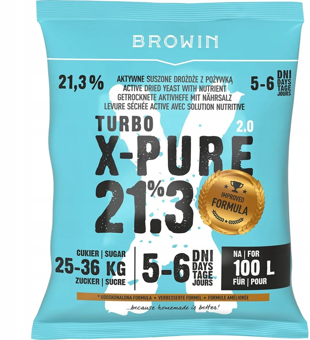 Browin Turbo X-Pure Gist 21,3% - 360g - Blauw