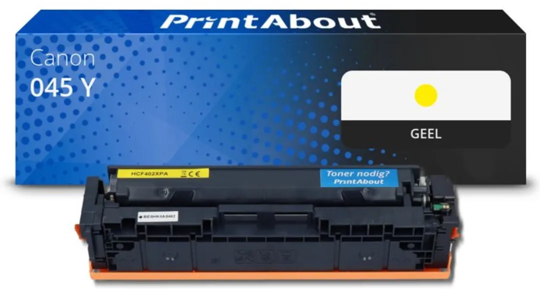 PrintAbout Canon 045 Y Toner Geel
