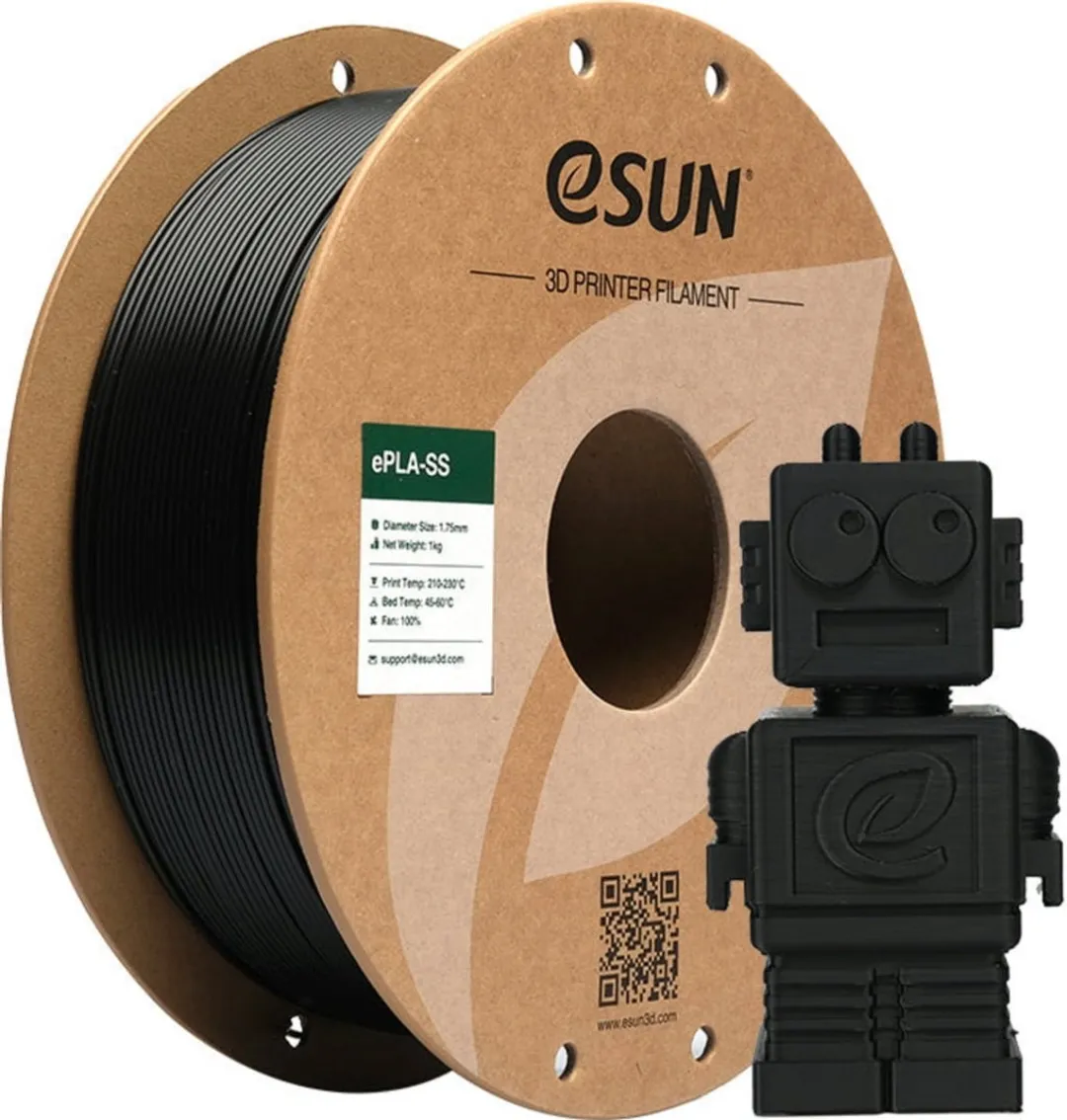 ESUN ePLA-SS Zwart 3D Printerfilament 1kg