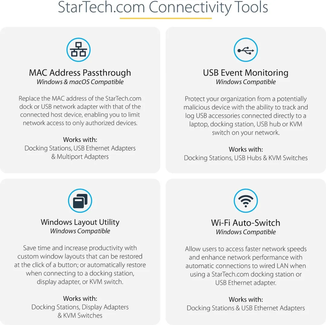 Startech DKT30CHVSDPD USB Hub - Metaal