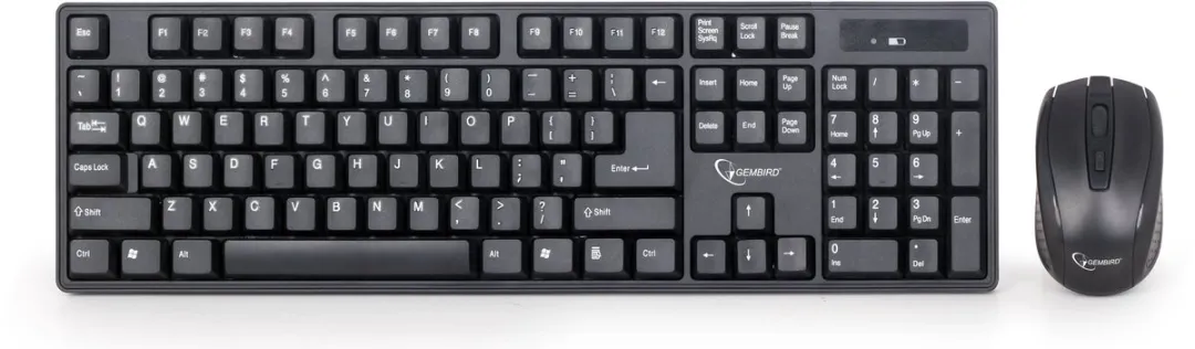 Gembird KBS-W-01 Draadloos Toetsenbord & Muis Set - Zwart
