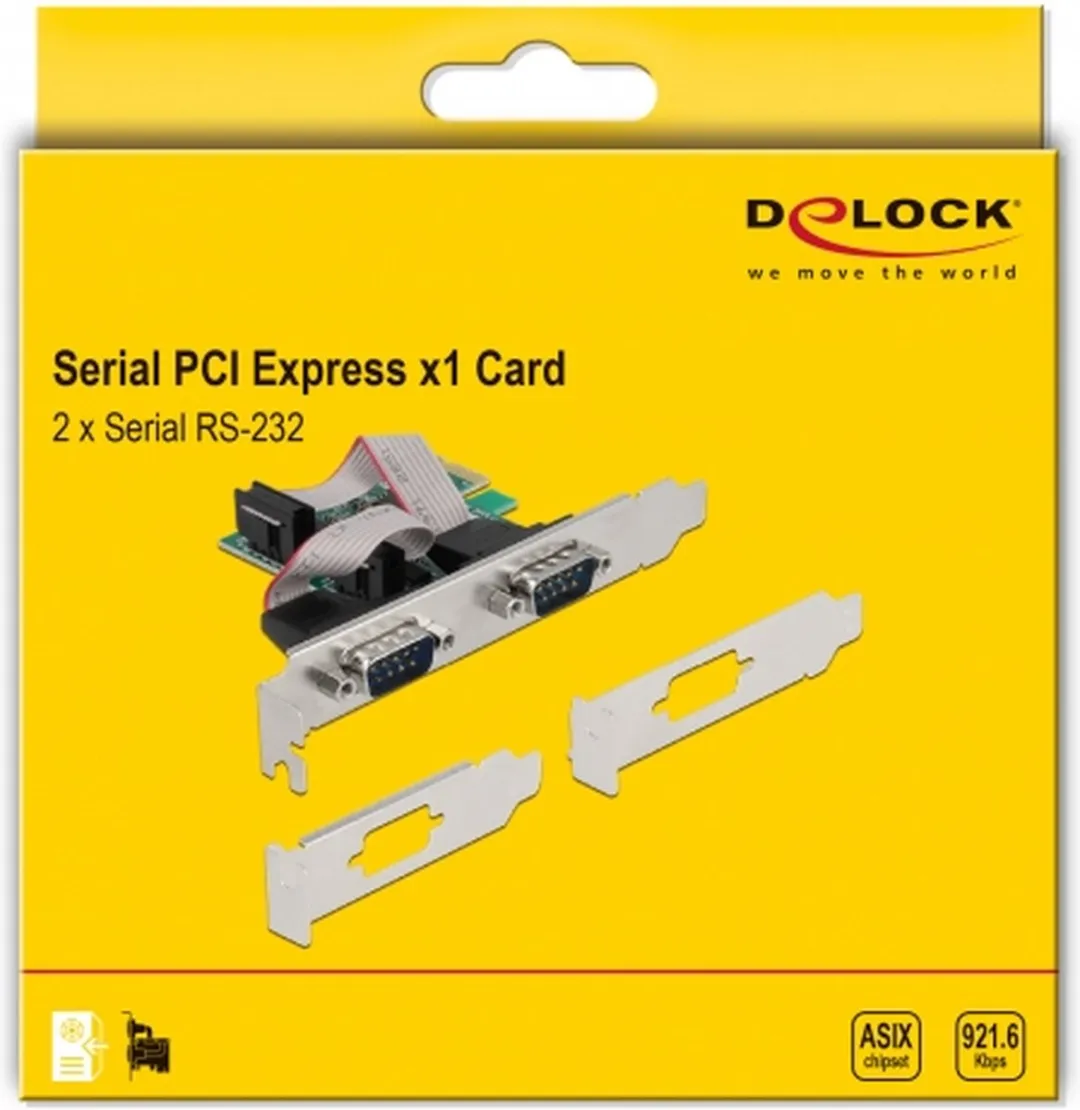 Delock PCI Express-kaart 2x RS-232 - 90046