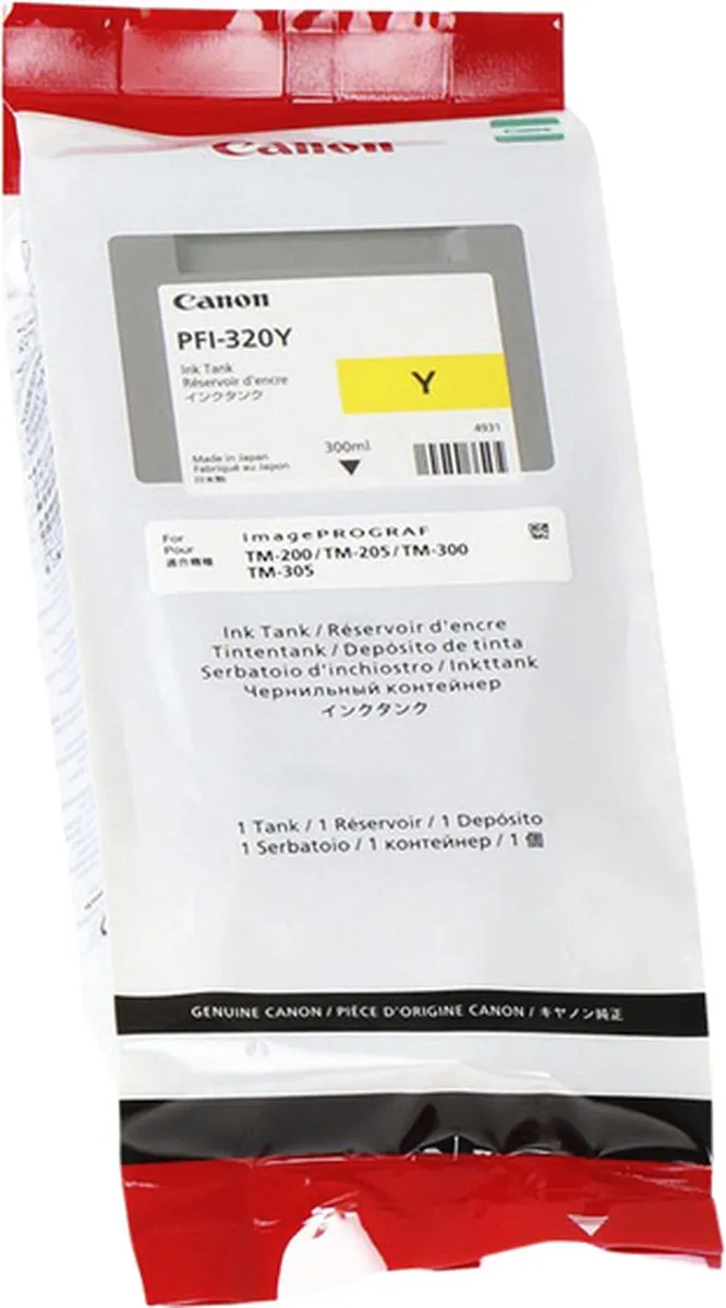 Canon 2893C001 Geel Inktcartridge - 300ml