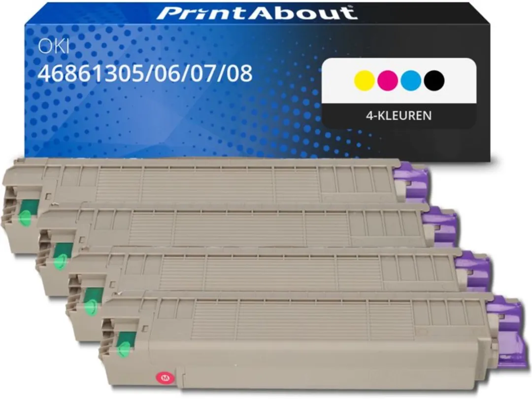 PrintAbout Toner 4-kleuren Multipack 44.000 - OKI 46861305/06/07/08