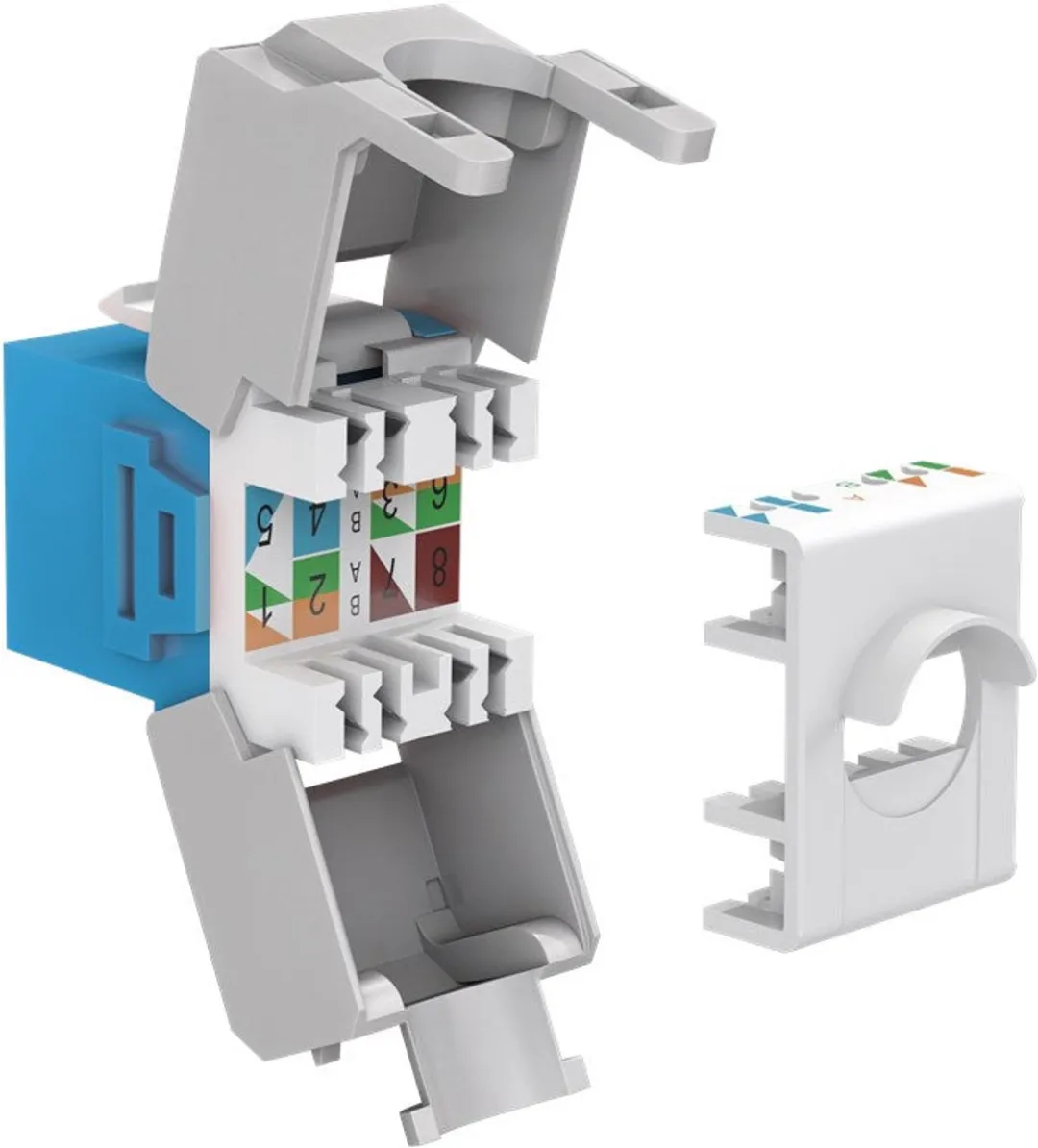 Goobay CAT6a UTP Keystone Connector Blauw