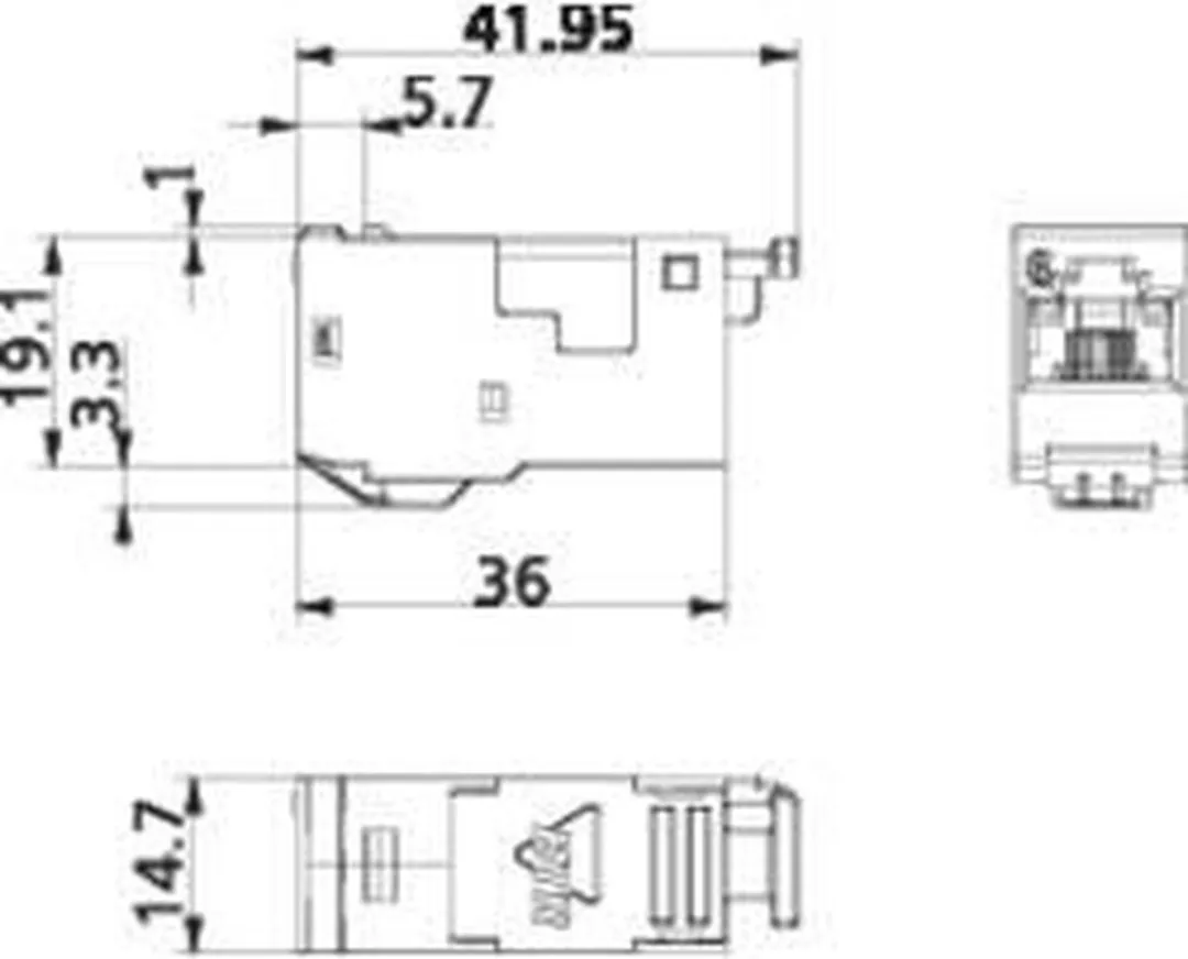 Metz Connect 130910-I RJ45-inbouwmodule CAT 6A - 1 Stuk