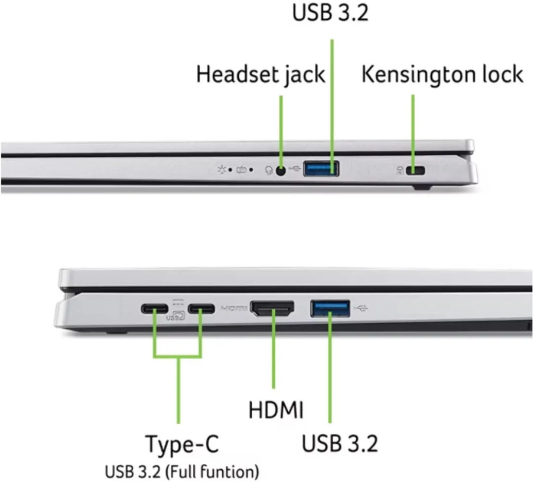 Acer NX.J4GEB.01H Laptop - 8 Cores - 512GB SSD