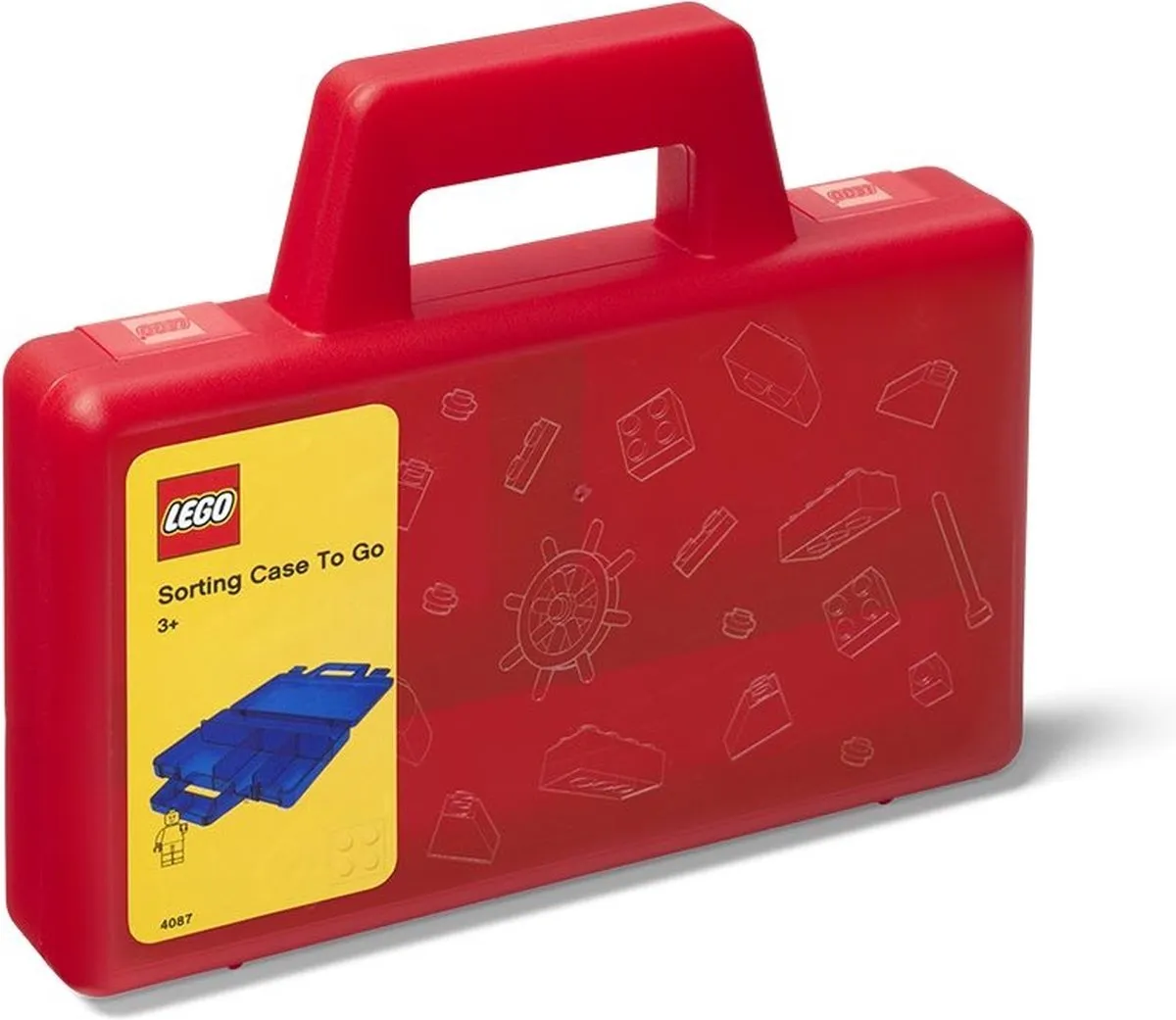 LEGO Sorteerkoffer To Go - Polypropyleen - Rood