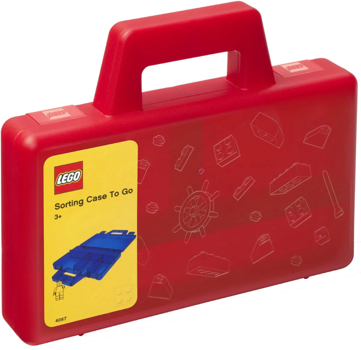 LEGO Sorteerkoffer To Go - Polypropyleen - Rood - afbeelding 6 van 6
