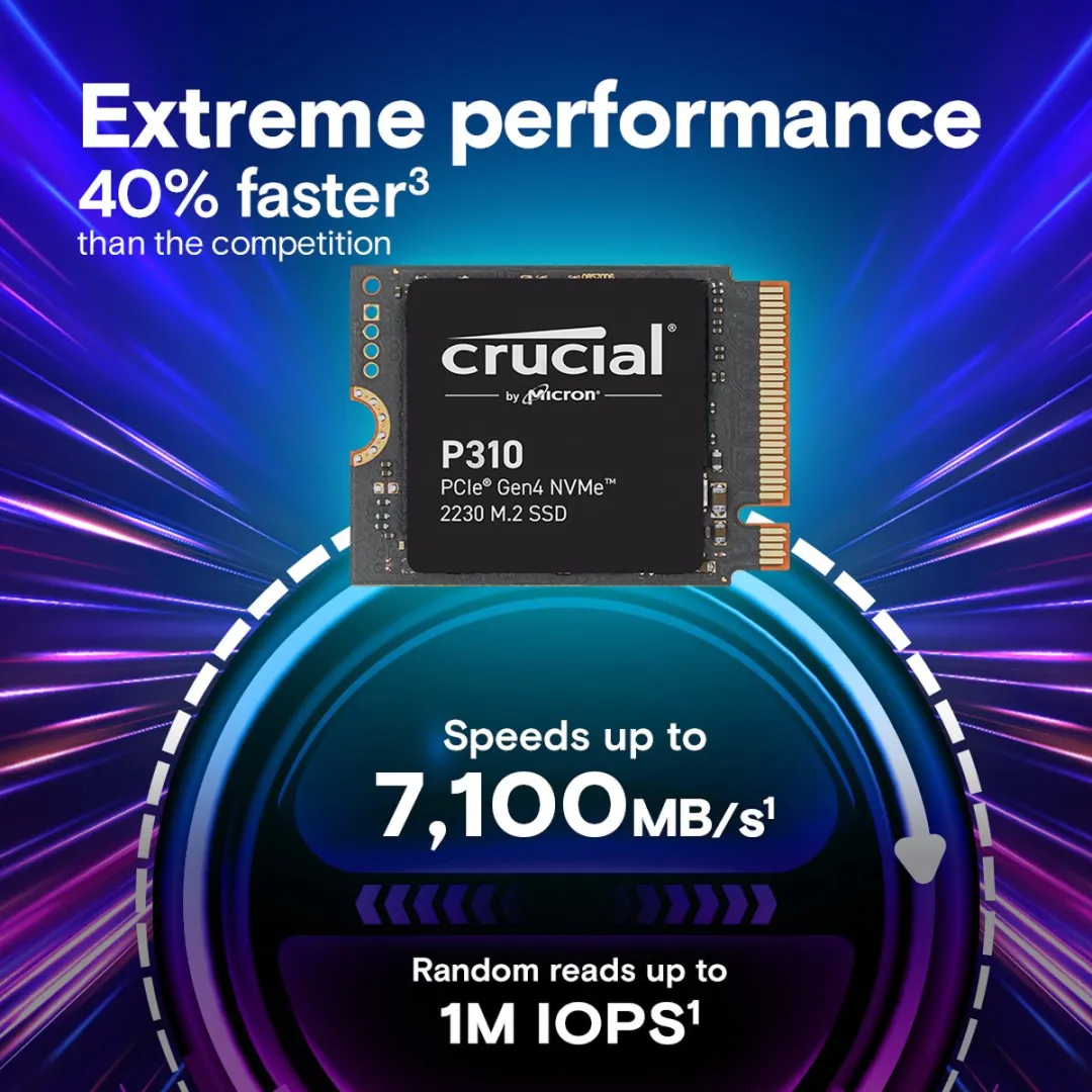 Crucial P310 CT2000P310SSD2 NVMe SSD 2TB - afbeelding 6 van 6