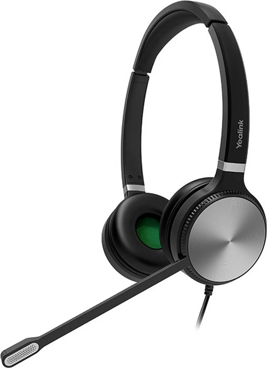 Yealink YHS36 Headset Bedraad - Zwart/Zilver