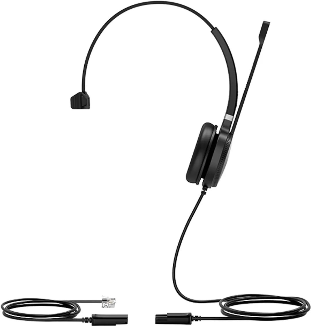 Yealink YHS36 Headset Bedraad - Zwart/Zilver