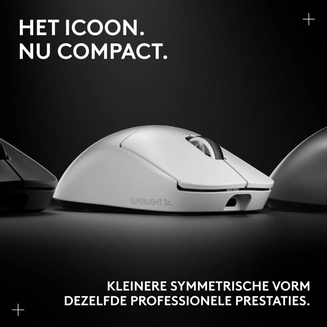 Logitech G PRO X Superlight 2c Draadloze Gaming Muis - Wit