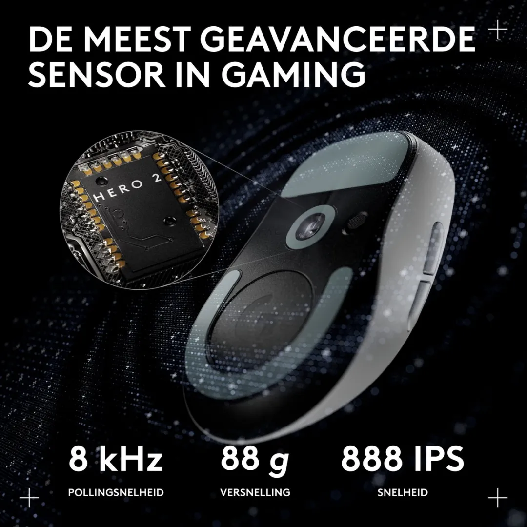 Logitech G PRO X Superlight 2c Draadloze Gaming Muis - Wit