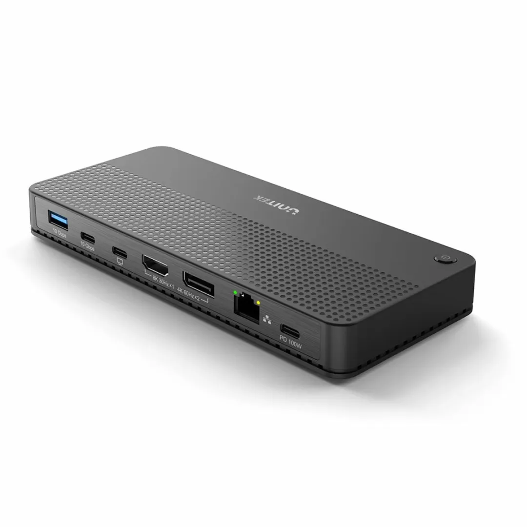 Unitek D1079A Laptopdock USB4 - 100W - HDMI 8K - Zwart - afbeelding 2 van 6