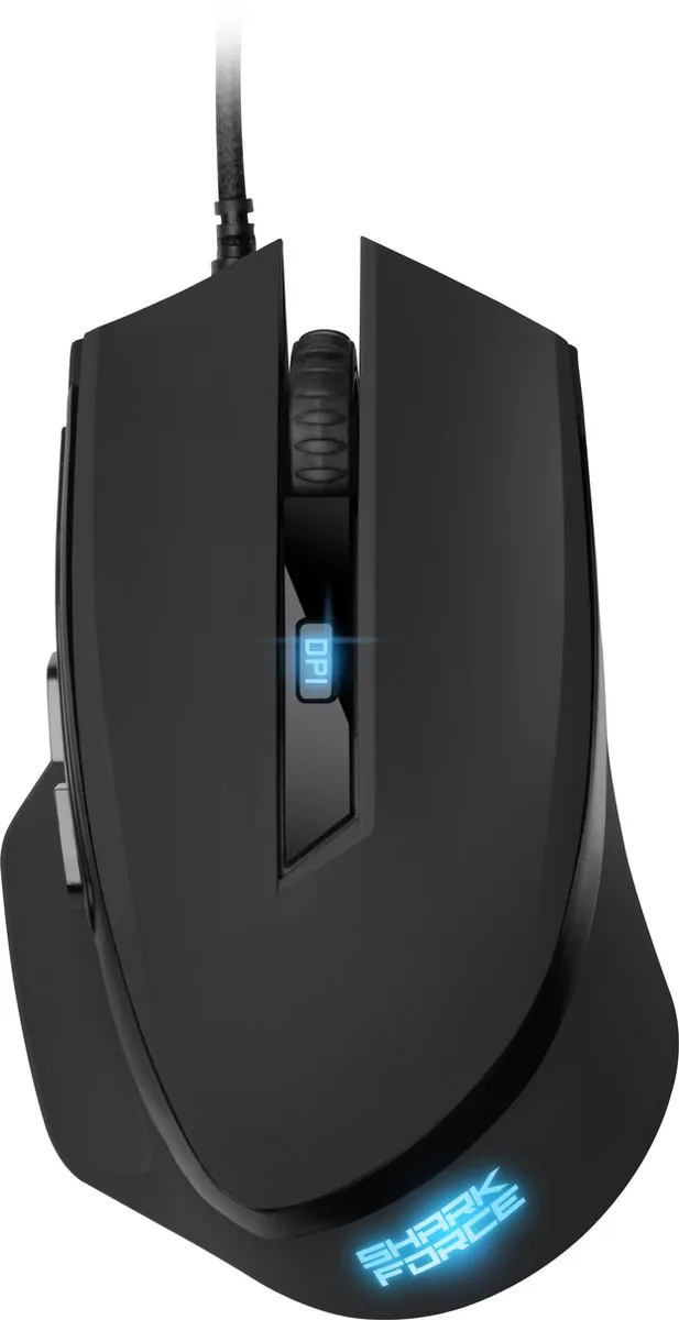 Sharkoon SHARK Force II Gamingmuis - 4200 DPI - Zwart