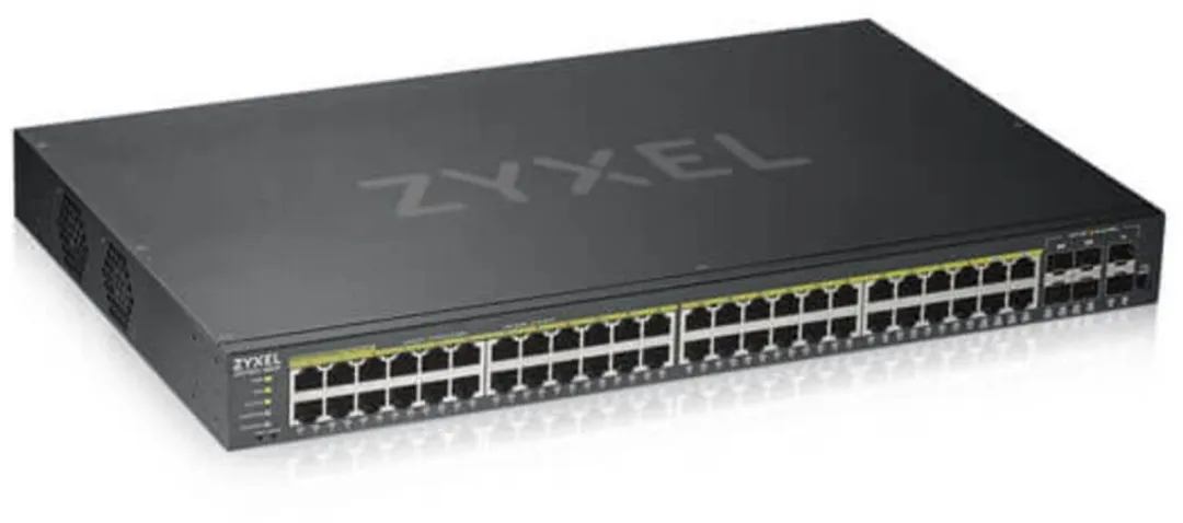 Zyxel GS1920-48HP Smart Managed PoE+ Switch 48x PoE 100Gbps - Wit