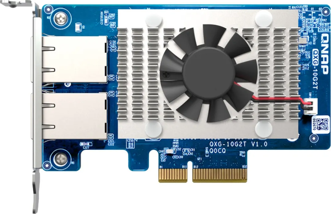 QNAP QXG-10G2T Netwerkkaart 10Gbps - 4 Poorten - Groen