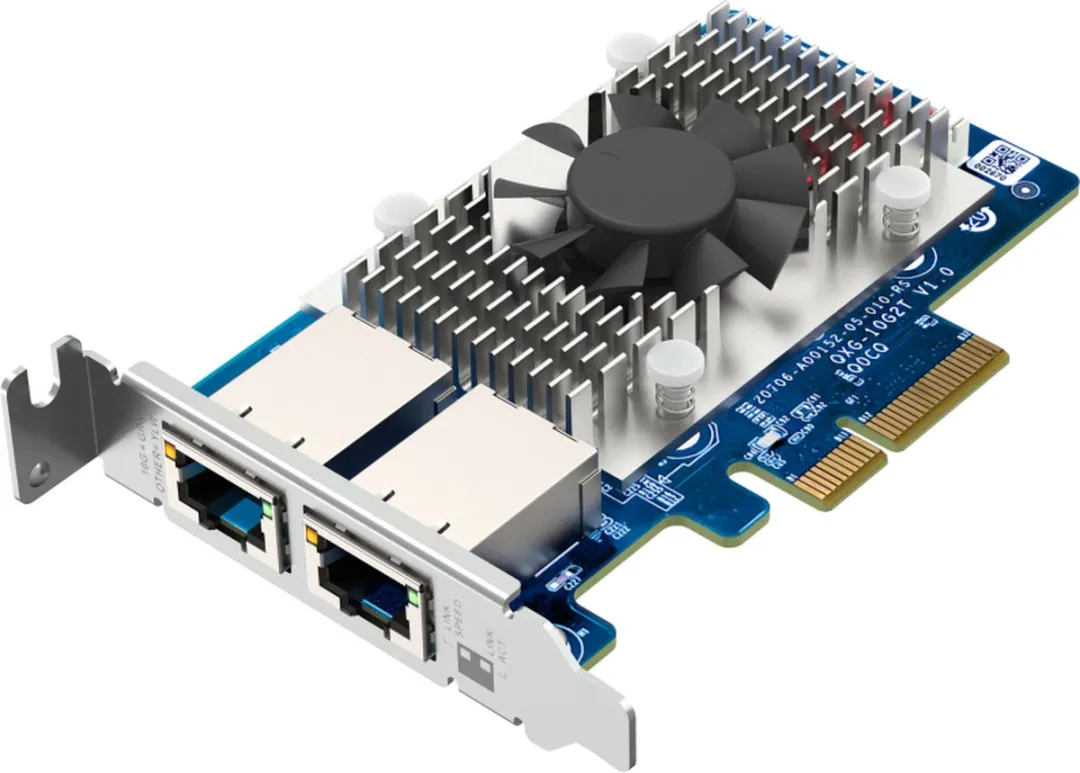 QNAP QXG-10G2T Netwerkkaart 10Gbps - 4 Poorten - Groen