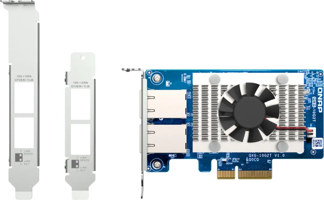 QNAP QXG-10G2T Netwerkkaart 10Gbps - 4 Poorten - Groen