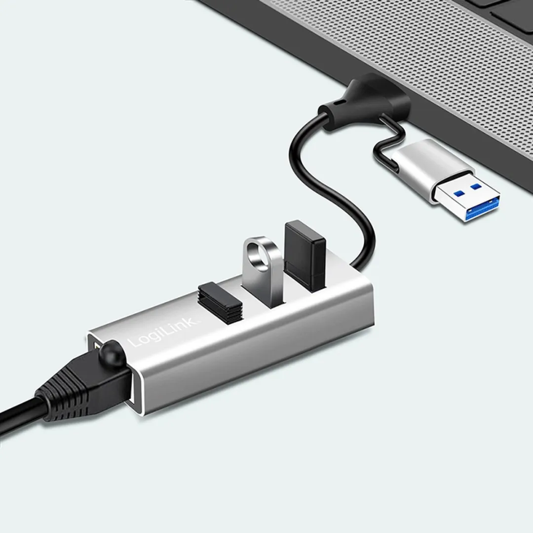 Logilink UA0440 USB-C Netwerkadapter 5Gbit/s