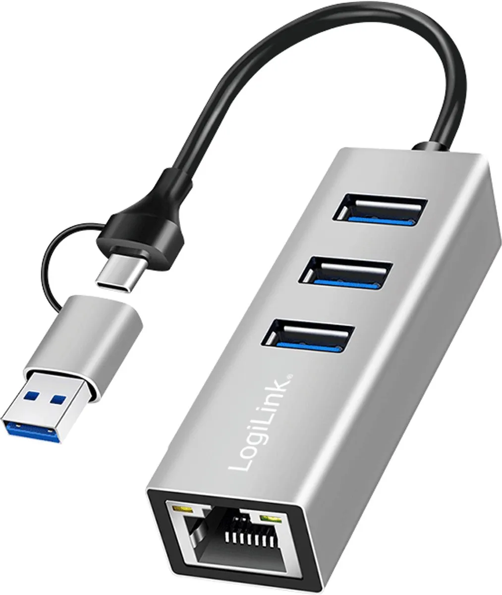 Logilink UA0440 USB-C Netwerkadapter 5Gbit/s