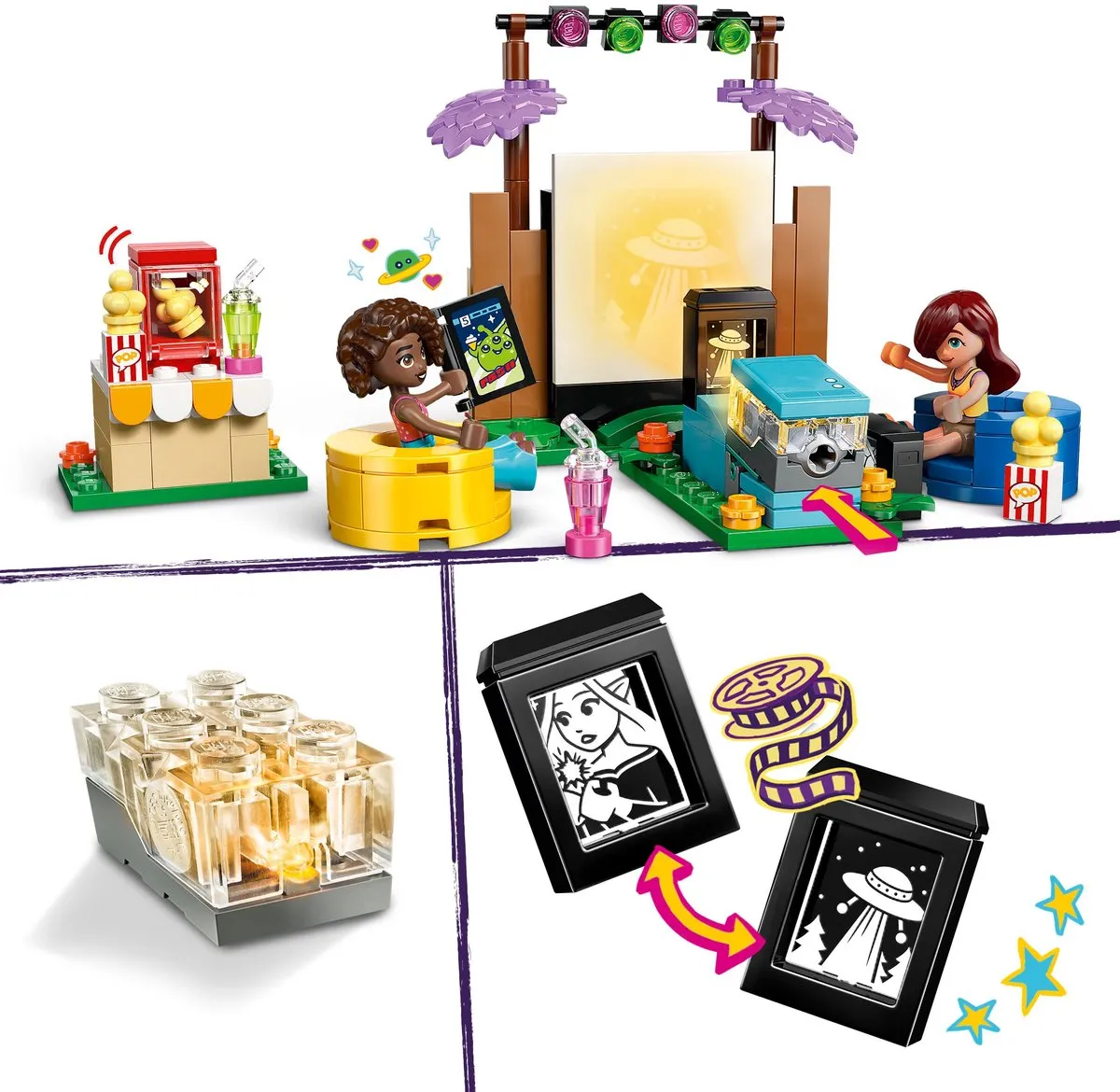 LEGO Friends Filmavond 42642 Bouwpakket - 154 Stukken - Multicolor