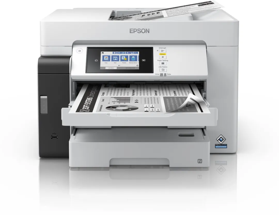 Epson M15180 Inkjetprinter - A4 - 4800x1200 DPI - Wifi - Zwart/Grijs