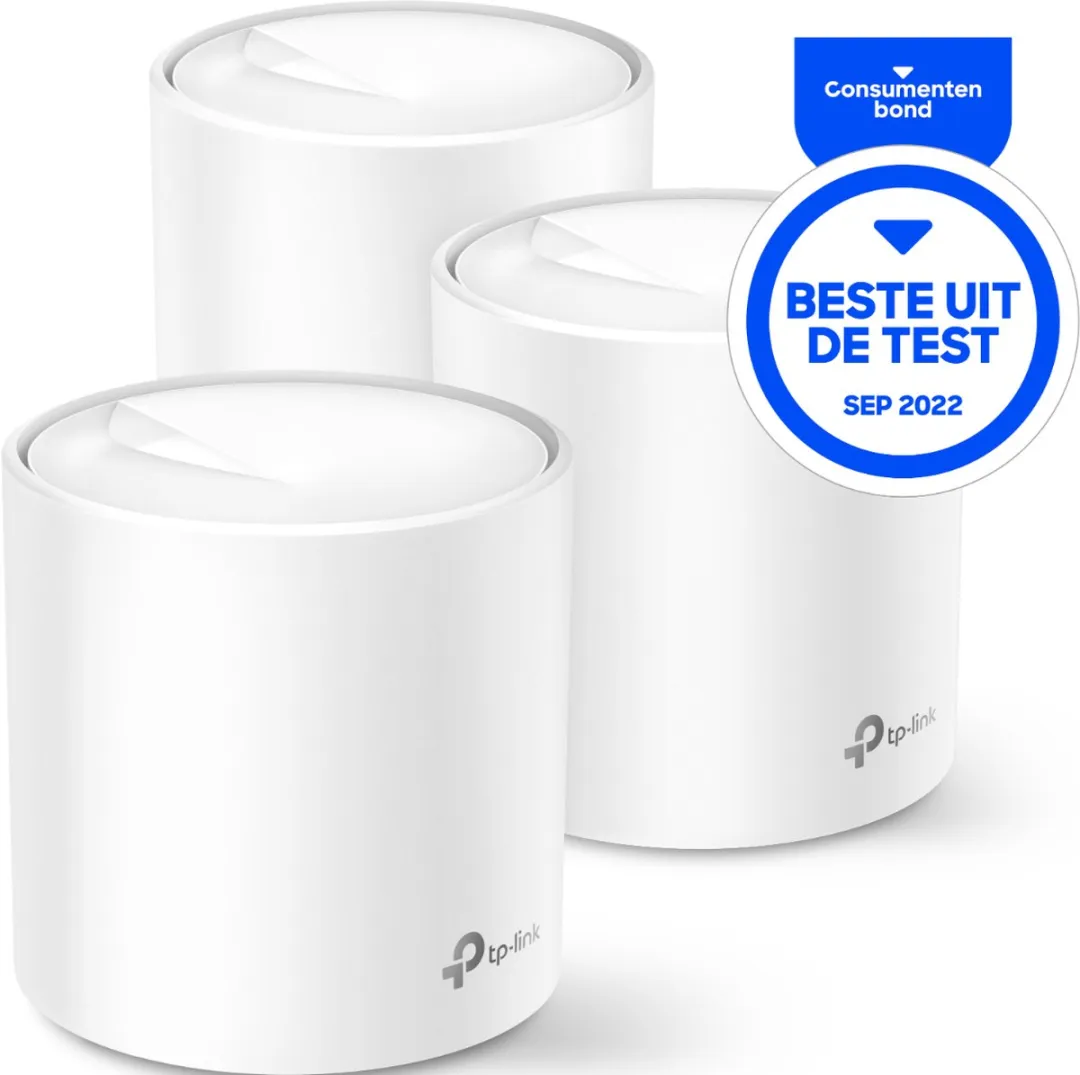 TP-Link Deco X60 Mesh WiFi 6 AX3000 - 3 Stuks