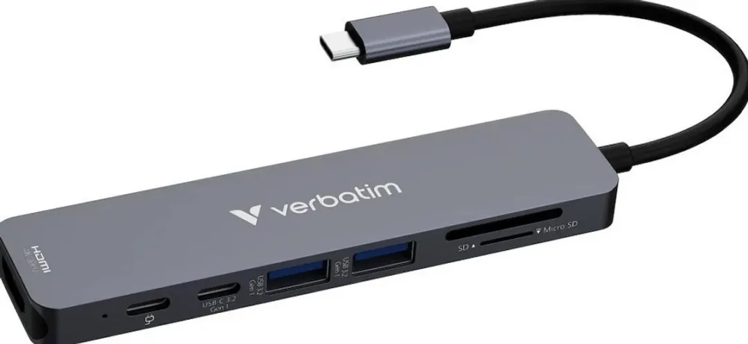 Verbatim Essentials 32158 USB-Hub 7 Poorten - Grijs